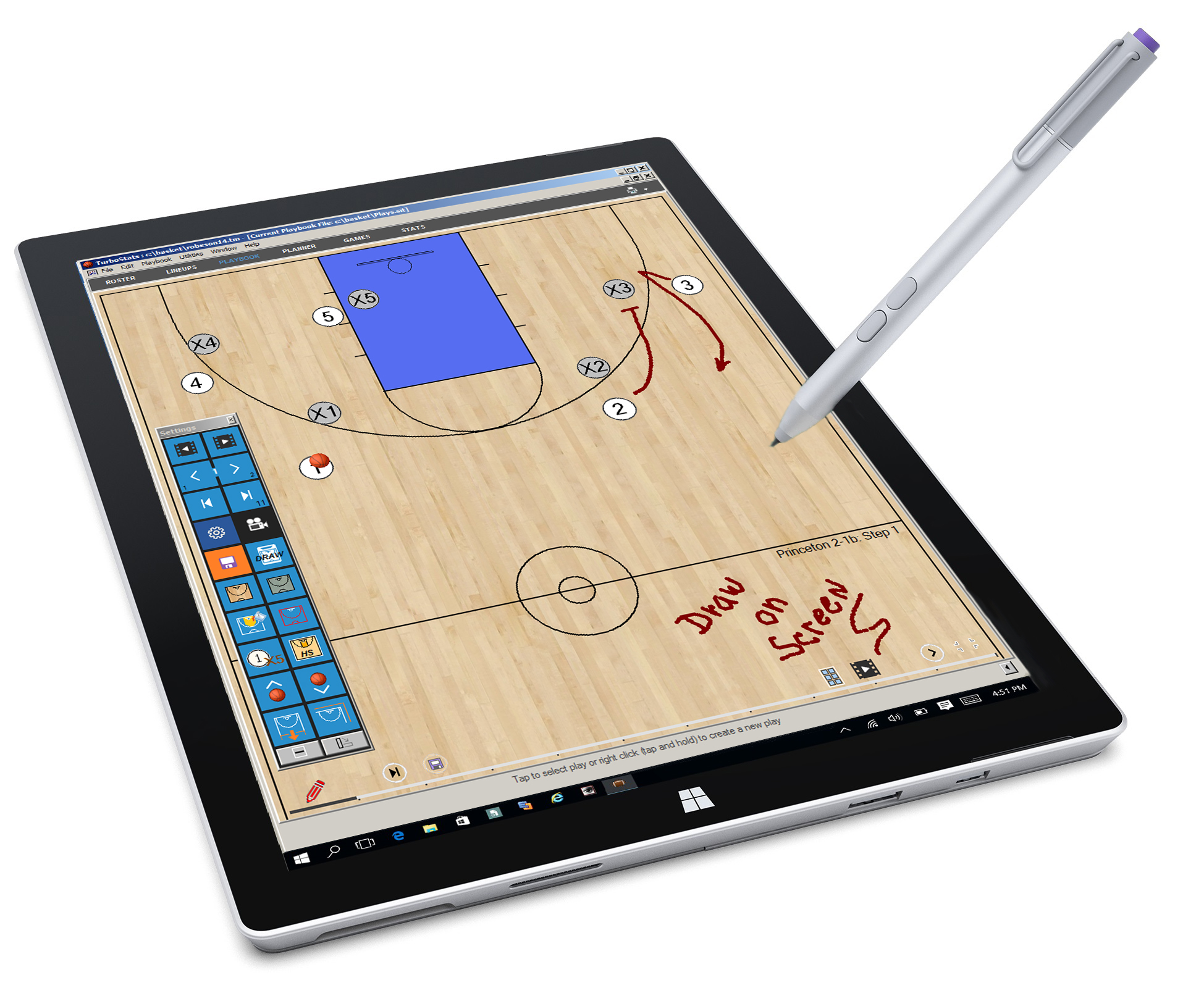 Basketball Animated Playbook Diagramming Software